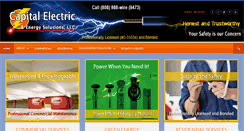 Desktop Screenshot of capitalelectric808.com