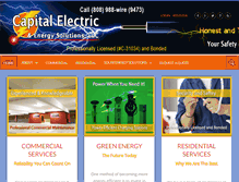 Tablet Screenshot of capitalelectric808.com